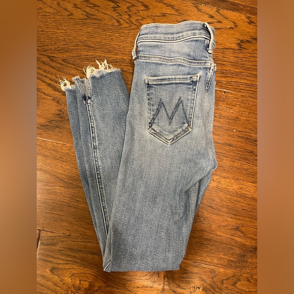 MOTHER High Waisted Vamp Fray